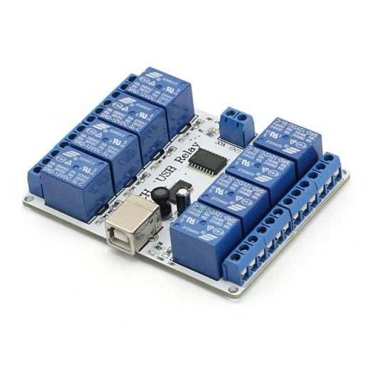 [discontinued] 8-channel 12V USB Relay Module