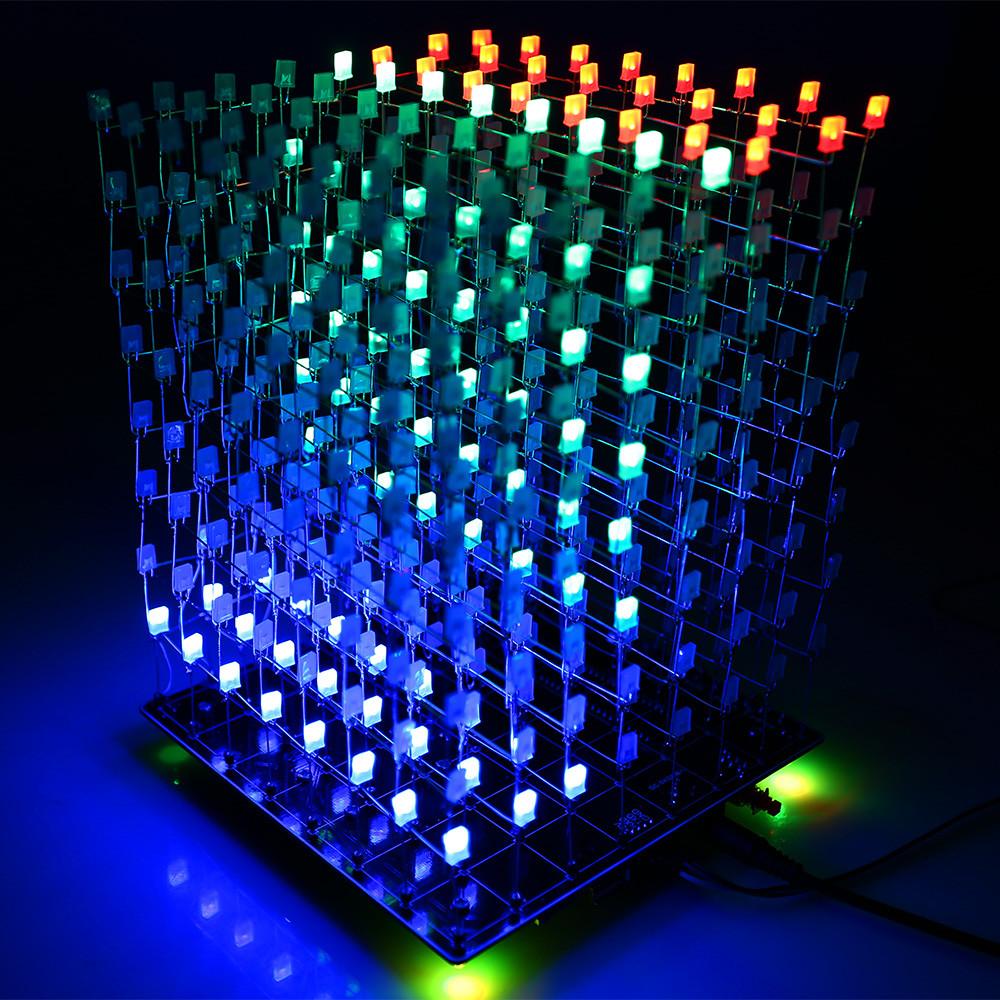 [discontinued] DIY LED Bundle, 3D RGB Light Square Cube + Christmas Tree