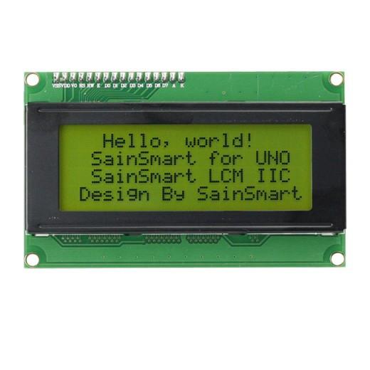 [discontinued] 20x4 IIC/I2C/TWI Serial LCD Display for Arduino, Yellow