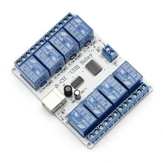 [discontinued] 8-channel 12V USB Relay Module