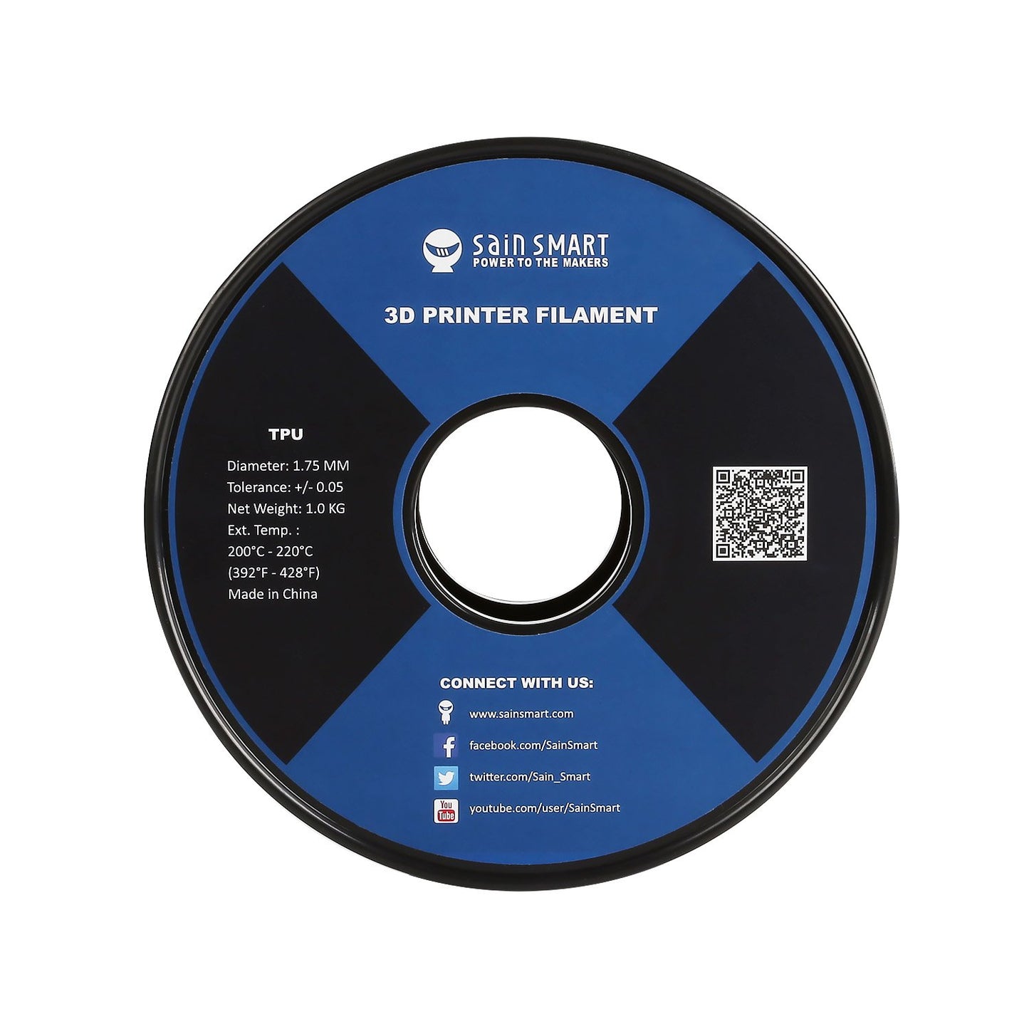 [discontinued] All Colors, Value Pack, TPU Flexible Filament 1.75mm 2kg/4.4lb