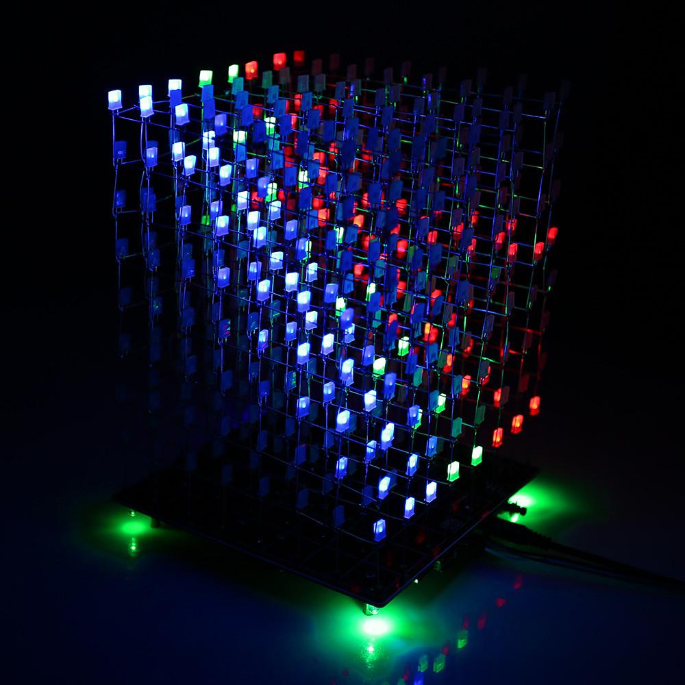 [discontinued] DIY LED Bundle, 3D RGB Light Square Cube + Christmas Tree