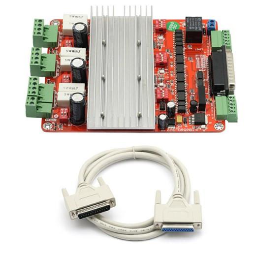 [discontinued] 3-Axis CNC Stepper Motor Driver Controller Board & Cable