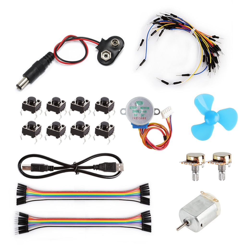 [Discontinued] Uno Learning Kit, Compatible with Arduino, Deluxe Edition (CHIKU)