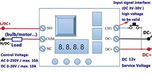 [discontinued] SainSmart Relay Cycle Timer Module - Programmable with Customized Settings (12V)