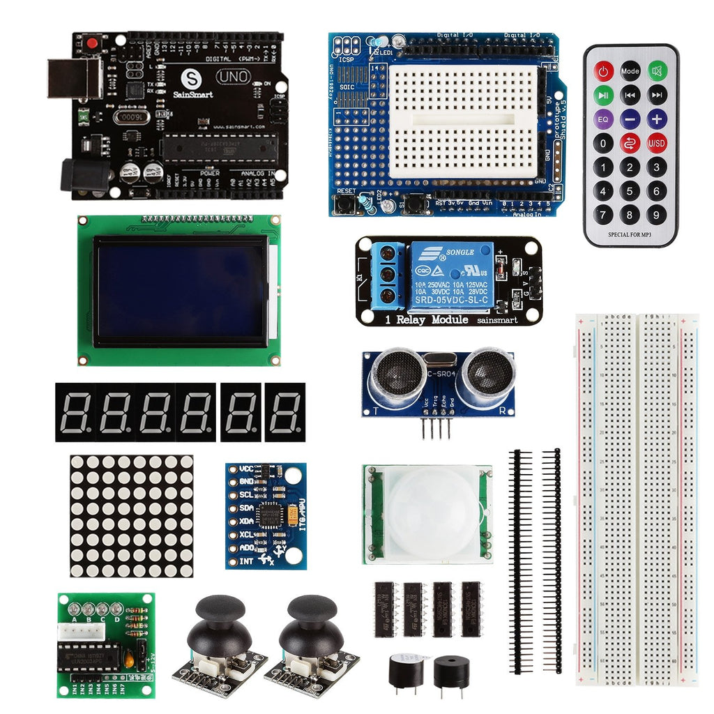 [Discontinued] Uno Learning Kit, Compatible with Arduino, Deluxe Edition (CHIKU)