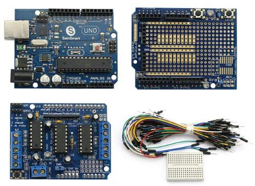 [discontinued] Arduino UNO + Prototype Shield+ L293D Motor Drive Shield