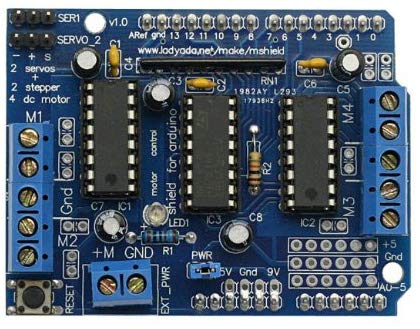 [discontinued] Arduino UNO + Prototype Shield+ L293D Motor Drive Shield