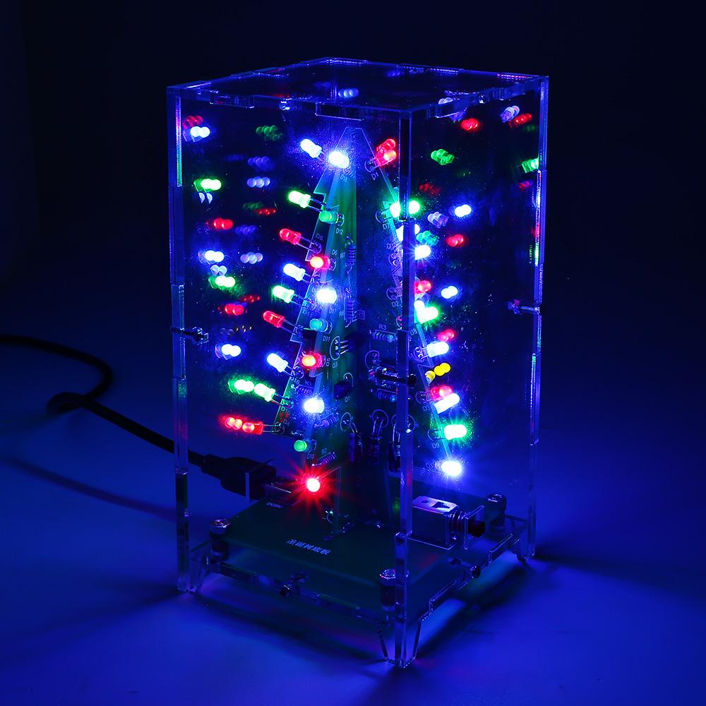 [discontinued] 3D Christmas Trees LED DIY Kit