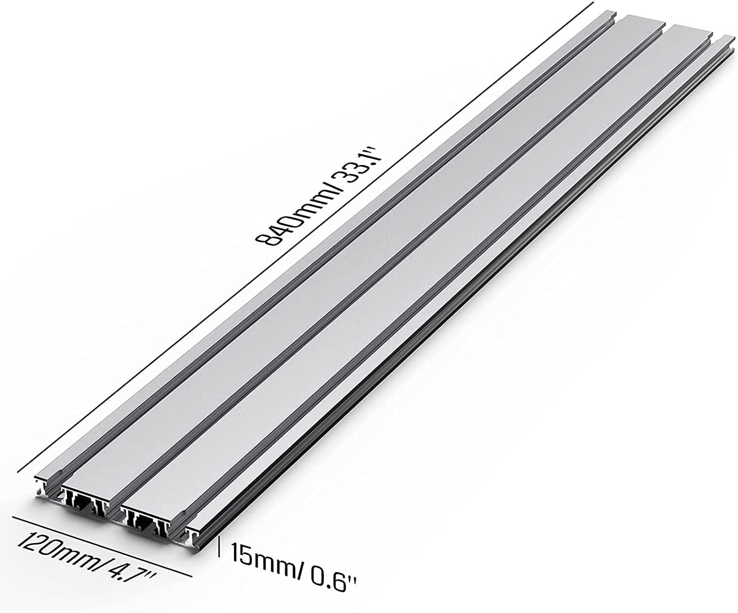 T-Nutentisch 6060 Erweiterung Aluminium Arbeitsplatte für CNC-Fräsmaschine PROVerXL 4030 XY-Achsen Erweiterungssatz