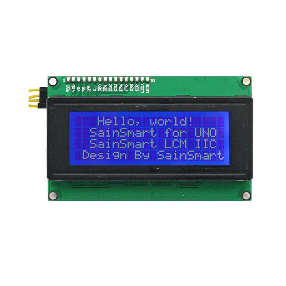SainSmart IIC/I2C/TWI Serial 2004 20x4 LCD Shield Arduino UNO R3