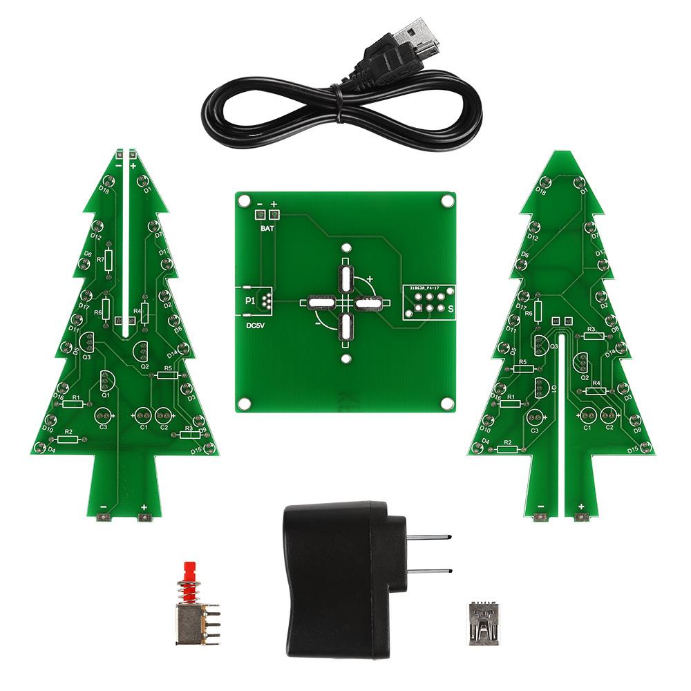 [discontinued] 3D Christmas Trees LED DIY Kit