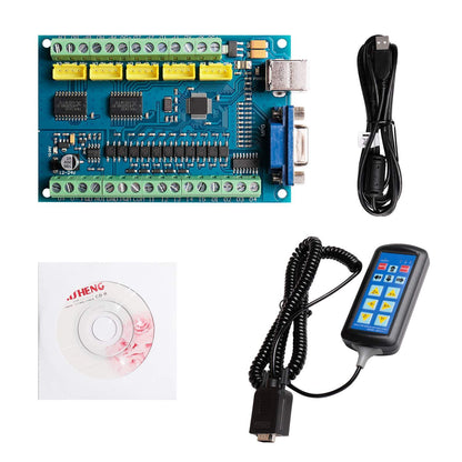 [discontinued] SainSmart 5-Axis Mach3 USB Controller Card STB5100 with MPG Handy Manual Controller