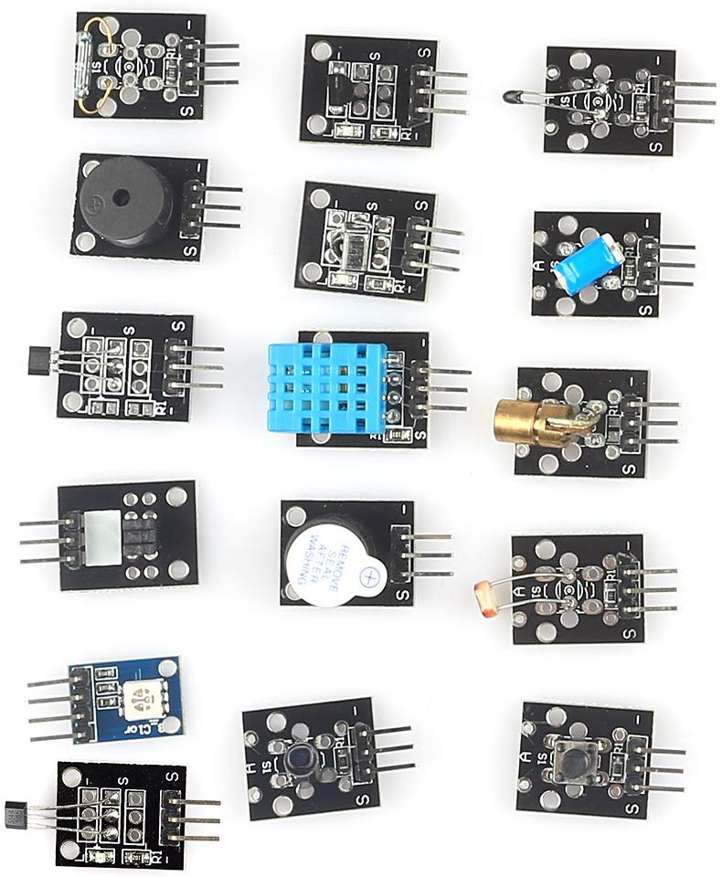 [discontinued] Arduino Mega2560 R3 ATmega2560-16AU2 + 37 in 1 Sensor Module Kit