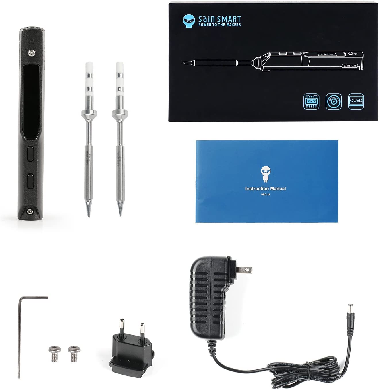 [discontinued] SainSmart ToolPAC PRO32 Mini Smart Lötkolben Werkzeug Set