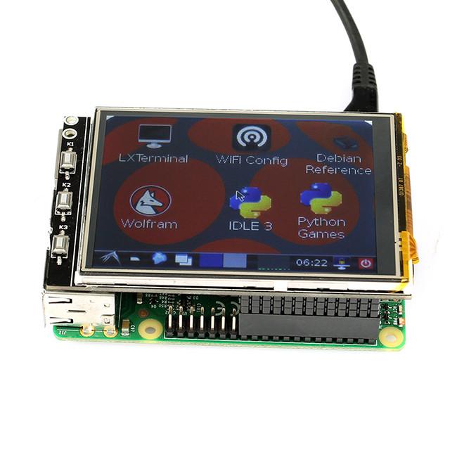 [discontinued] 3.2" TFT LCD 320*240 Touch Screen Display für Raspberry Pi