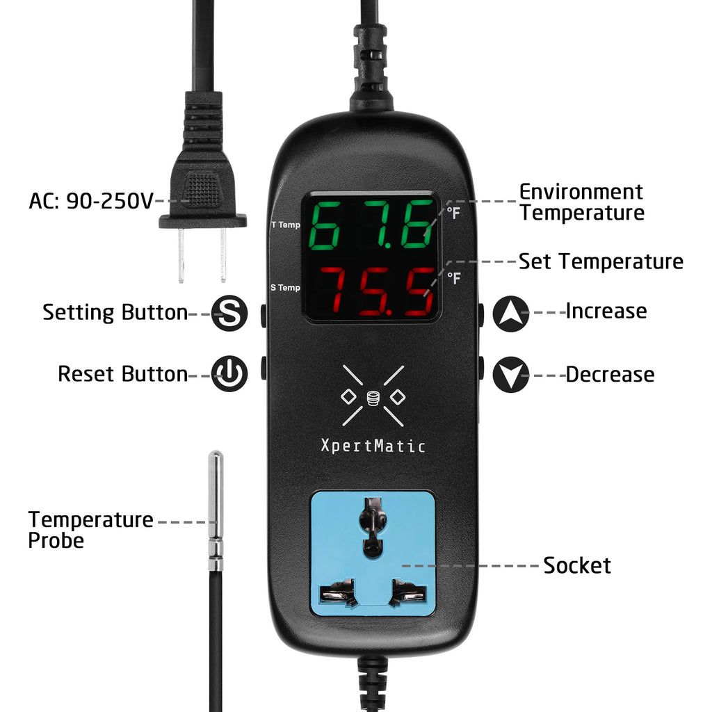 XpertMatic MH-2000 Digitaler Temperaturregler