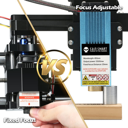 [discontinued] Jinsoku LE-1620 Tragbarer CNC Lasergravierer, Einarm-Lasergravur-Schneidemaschine, DIY-Lasermarkierung