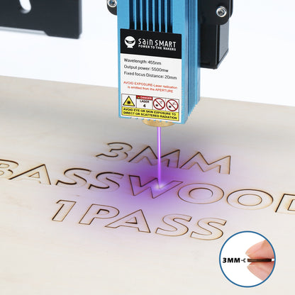 [discontinued] Jinsoku LE-1620 Tragbarer CNC Lasergravierer, Einarm-Lasergravur-Schneidemaschine, DIY-Lasermarkierung