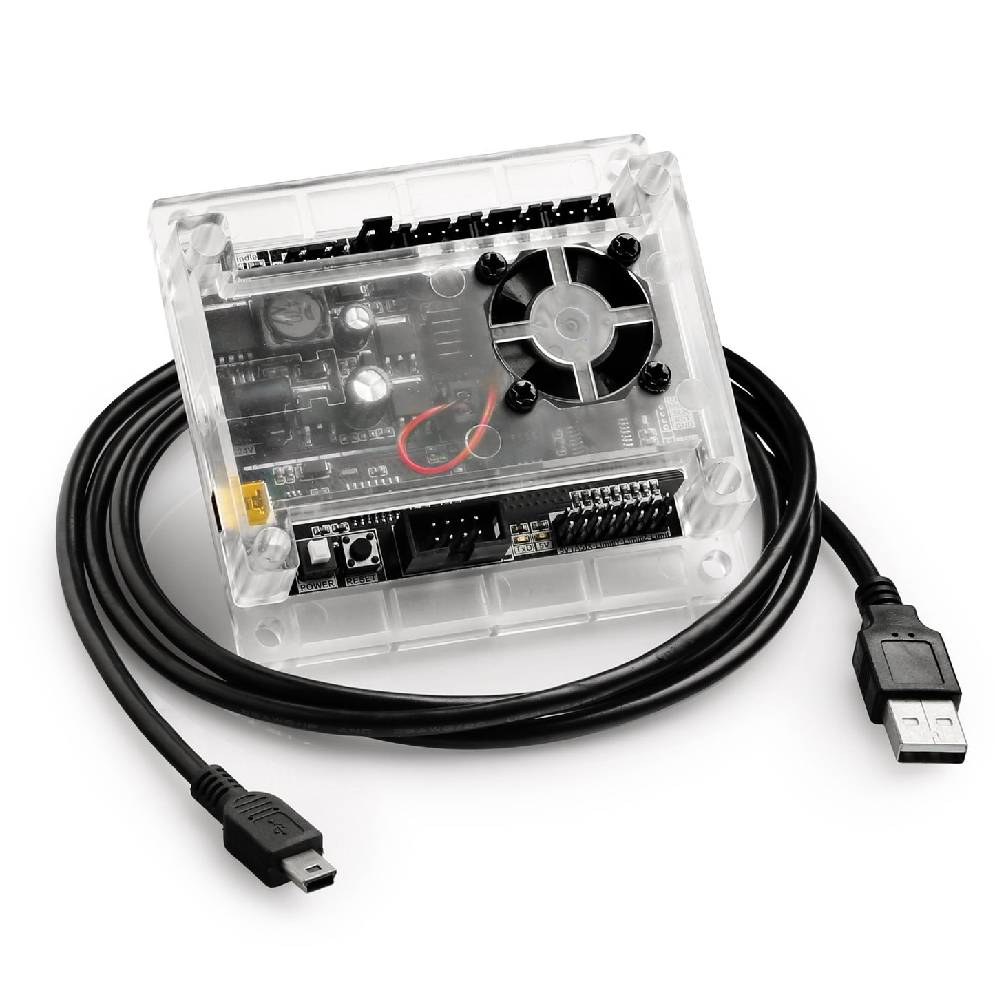 Genmitsu Controller Board (GRBL) mit ABS-Gehäuse und eingebautem Lüfter für Fräs-/Graviermaschine CNC 1810-PRO/3018/3018-PRO