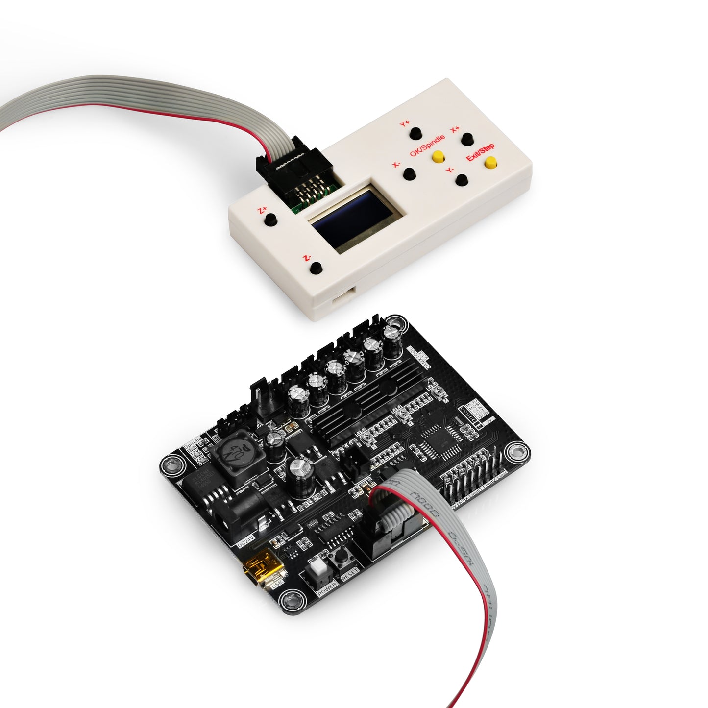 Genmitsu Controller Board (GRBL) mit ABS-Gehäuse und eingebautem Lüfter für Fräs-/Graviermaschine CNC 1810-PRO/3018/3018-PRO