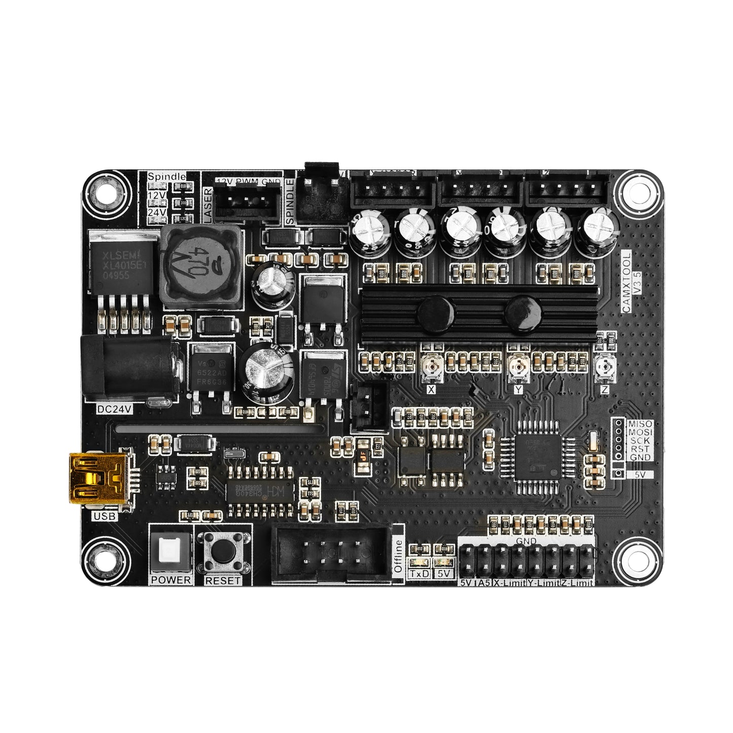 Genmitsu Controller Board (GRBL) mit ABS-Gehäuse und eingebautem Lüfter für Fräs-/Graviermaschine CNC 1810-PRO/3018/3018-PRO