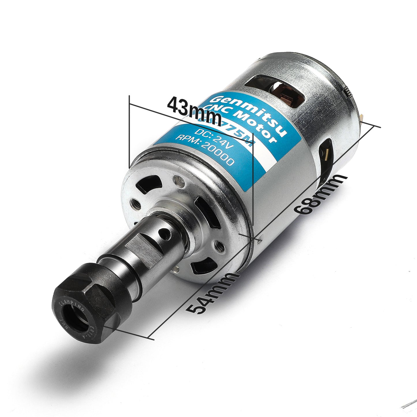 Genmitsu GS-775M 775 CNC-Spindelmotor mit ER11 Spannzangensatz