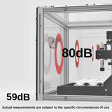 KABA Acryl-CNC-Gehäuse - Verbesserter Schutz, staubdicht, Lärm-reduziert, kompatibel zur 3018-PRO/3018/3018-MX3/3018-PROVer/1810-PRO, 460mm x 400mm x 310mm