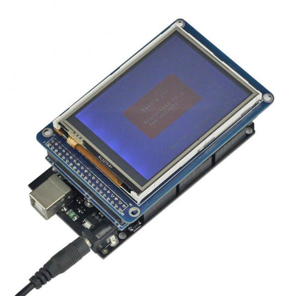 [discontinued] Mega 2560 R3 + Adapter Shield + 3,2 TFT LCD Touch Panel