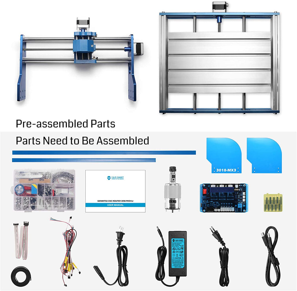 [Discontinued] SainSmart Genmitsu 3018-PROVer Mach3 CNC Fräse