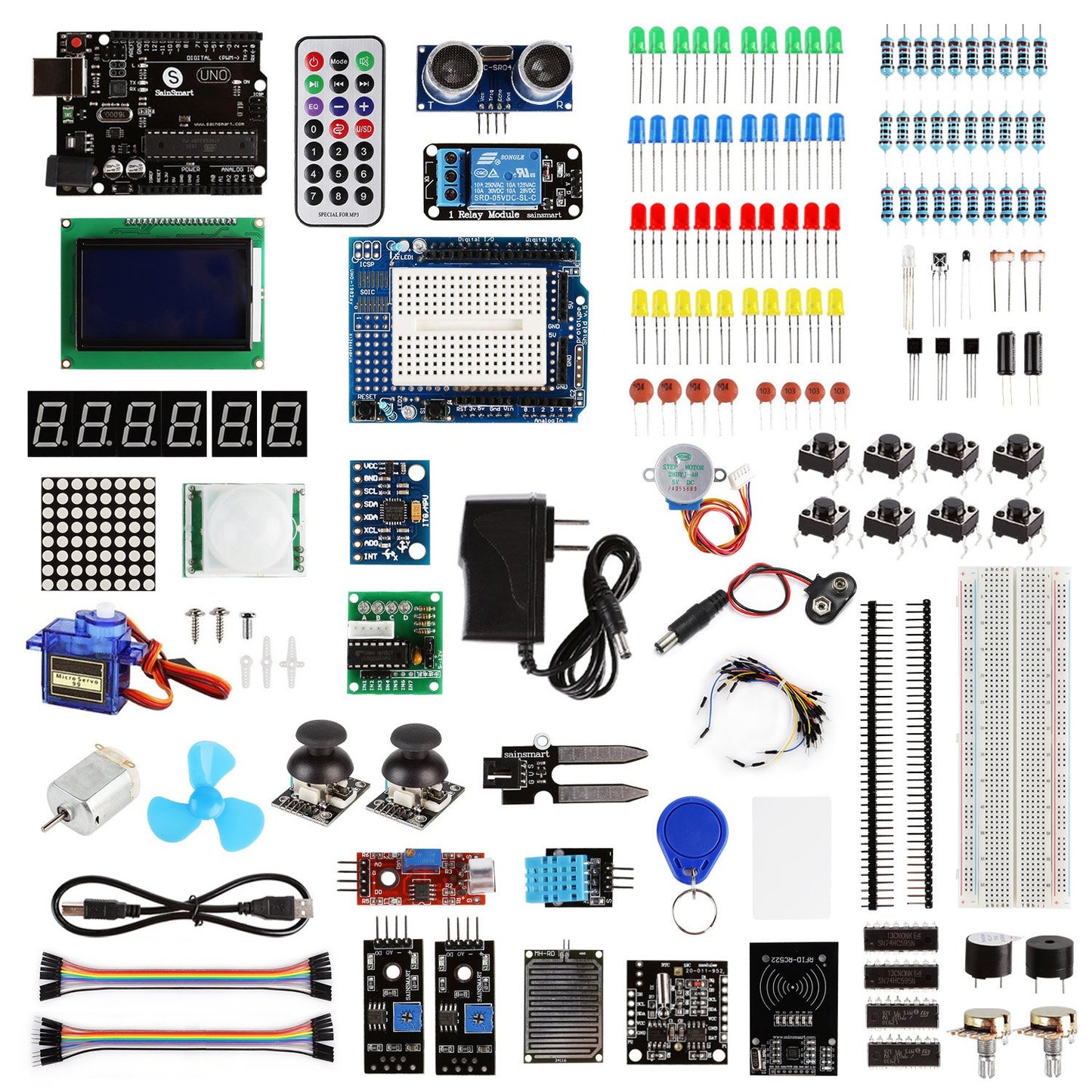 [Discontinued] Uno Learning Kit, Compatible with Arduino, Ultimate Edition (BAI)