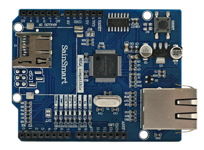 [discontinued] Ethernet Shield for Arduino Uno Mega, W5100