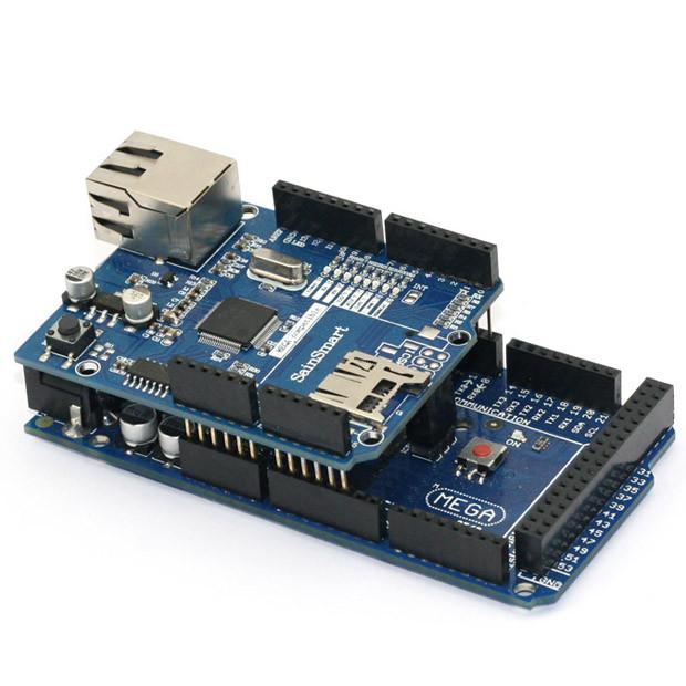 [discontinued] Mega2560+Ethernet Shield Kit for Arduino ATMEGA8U2 W5100, [Final Sale]