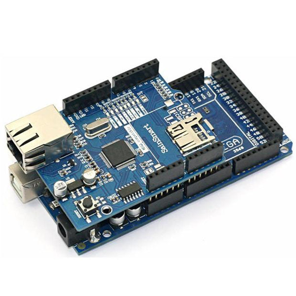 [discontinued] Mega2560+Ethernet Shield Kit for Arduino ATMEGA8U2 W5100, [Final Sale]