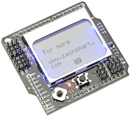 [discontinued] LCD4884 For Arduino Duemilanove UNO Mega 2560 Mega 1280