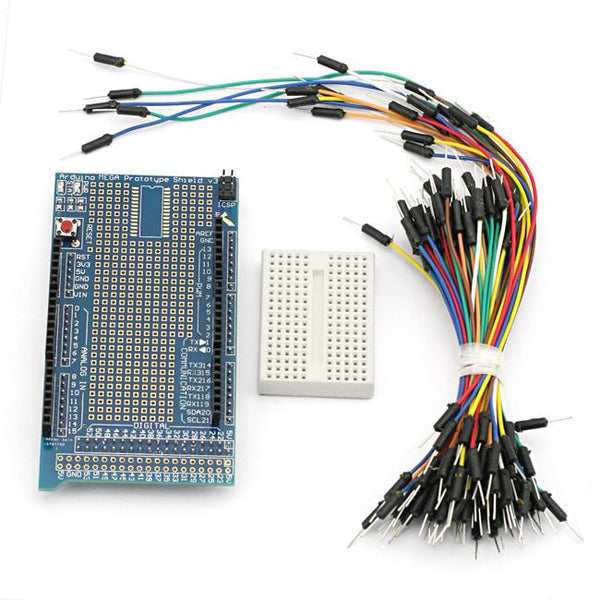 [discontinued] Proto Shield V3+Mini Breadboard+Jump Wires for Arduino