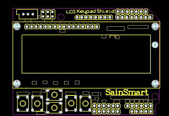 LCD Keypad Shield For Arduino Duemilanove Uno Mega 2560 Mega 1280