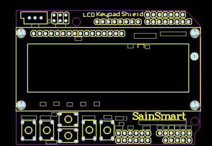 LCD Keypad Shield For Arduino Duemilanove Uno Mega 2560 Mega 1280