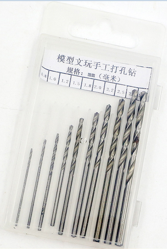 [discontinued] Hand Drill Jewelers Manual Hole Drilling Hand Twist Drill Reamer 10pcs Twist Bit